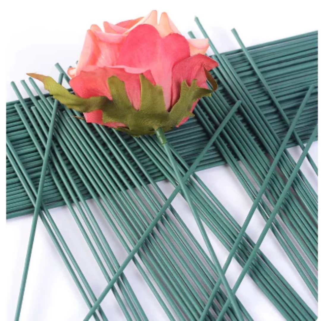 Wire Stem Florist - 50 шт. проволоки для флористики темно-зеленого
