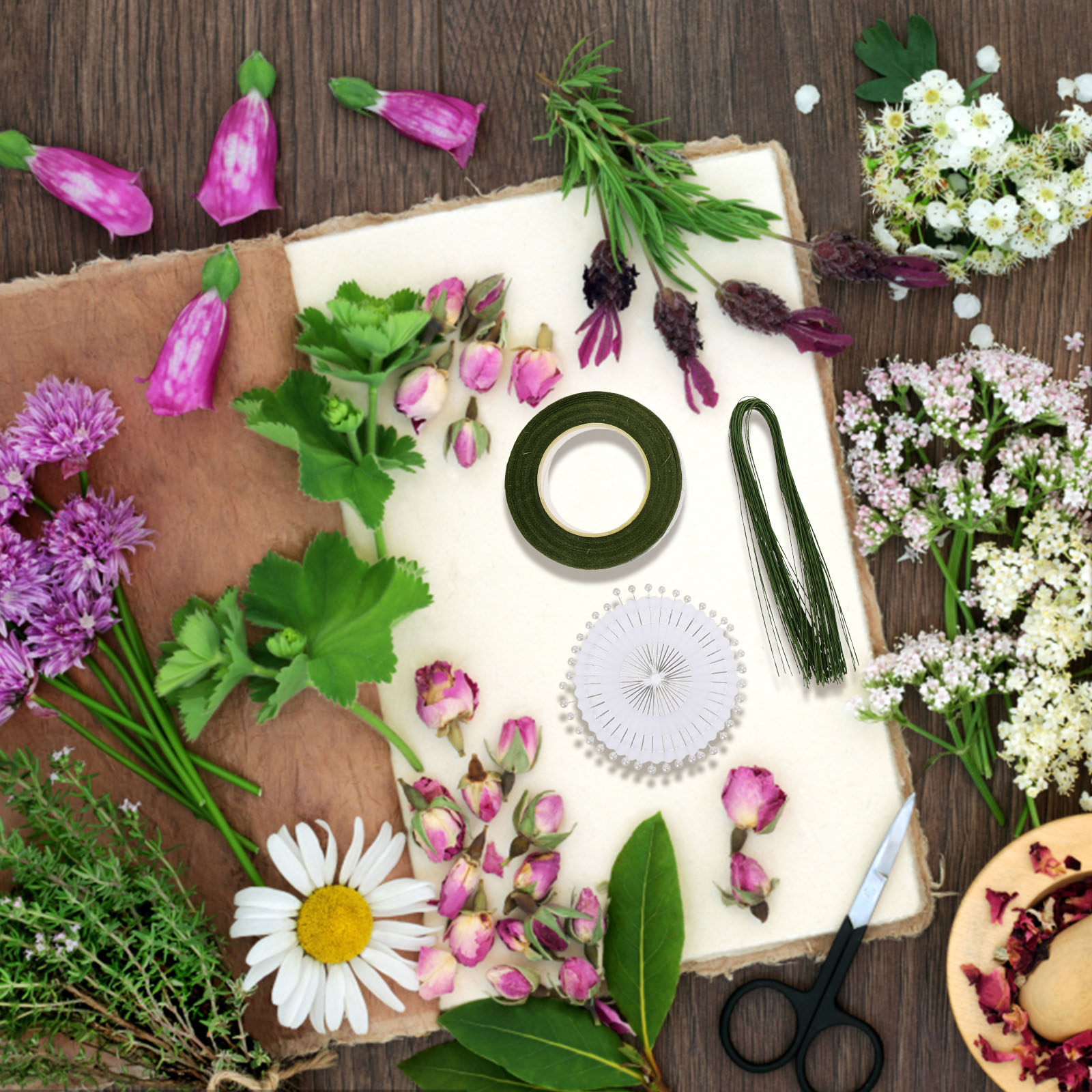 Wire Stem Florist - Набор для создания цветочных композиций с