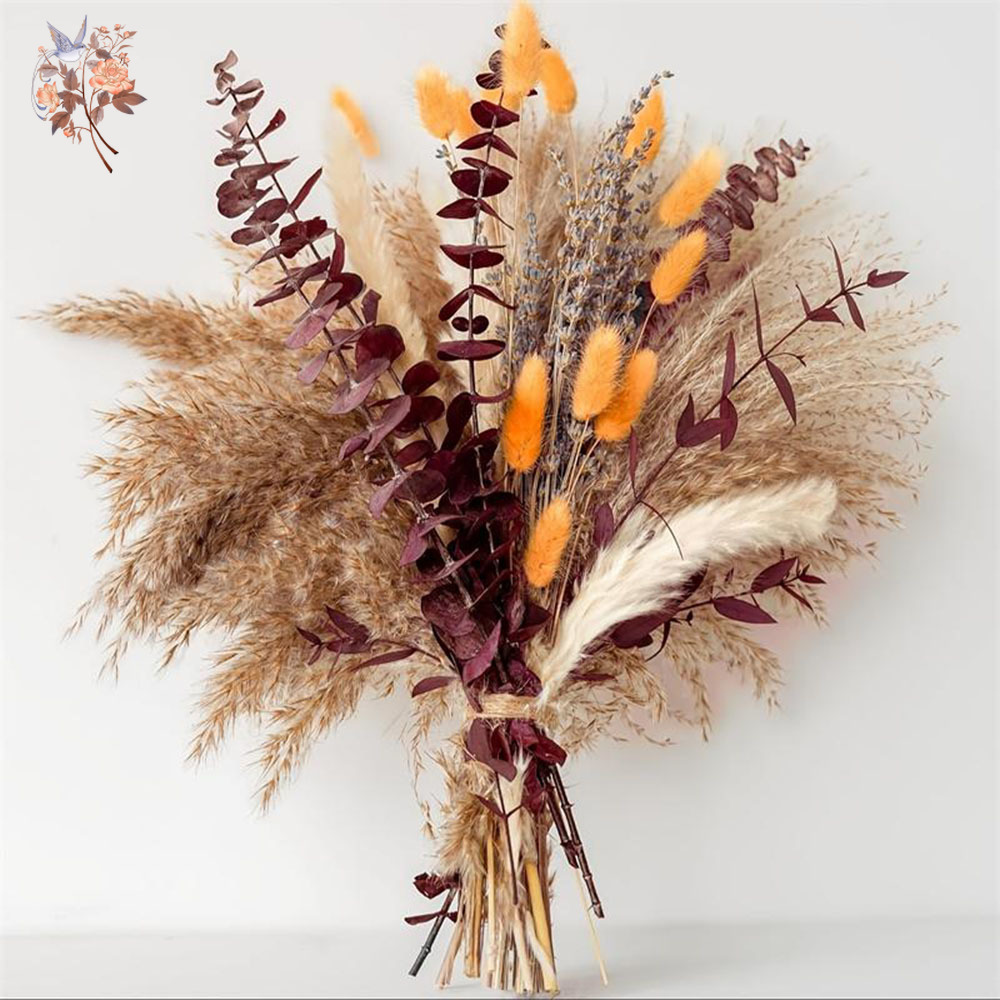 75 шт. сушеные пампасы, листья – обзор и цена Dried Flower Bunch
