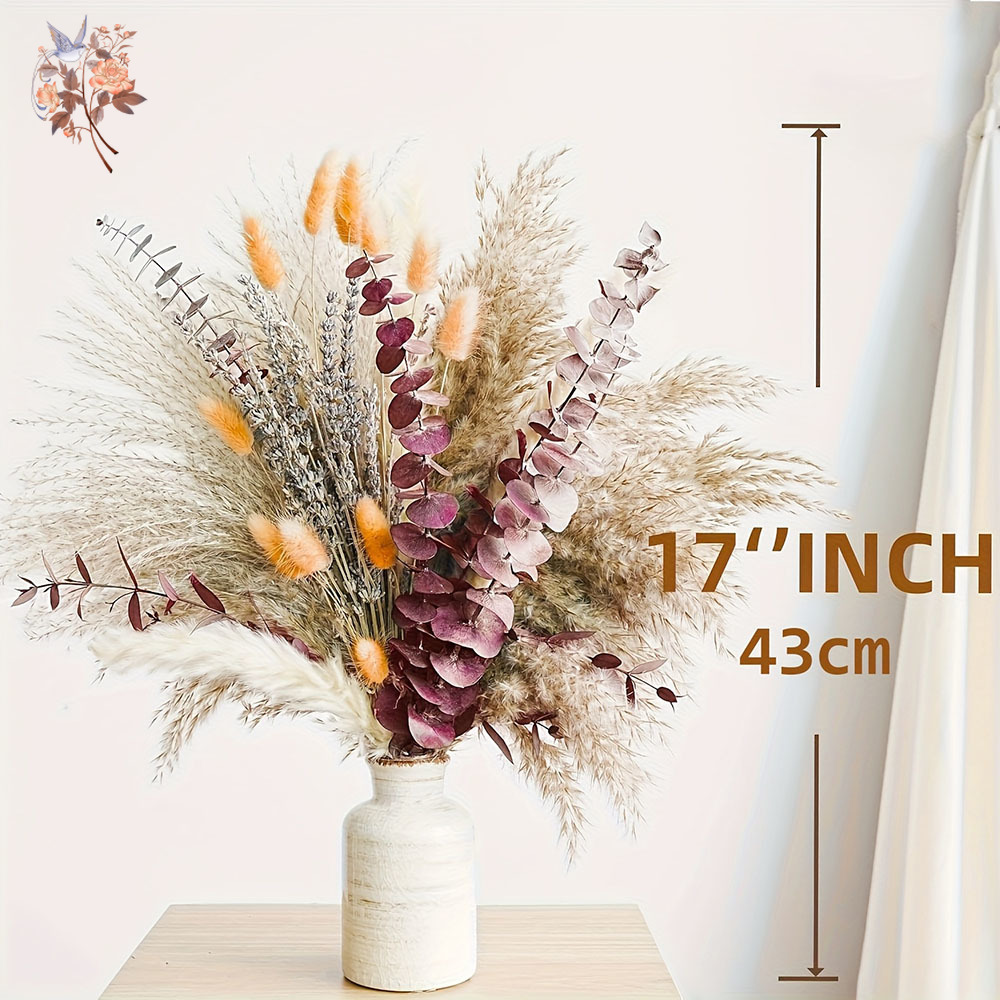 75 шт. сушеные пампасы, листья – обзор и цена Dried Flower Bunch