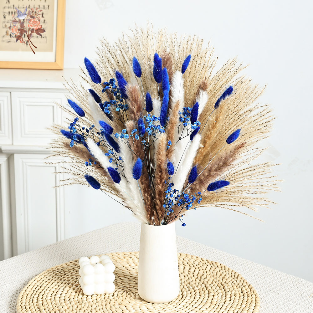 70-ступенчатый синий пушистый  – обзор и цена Dried Flower Bunch