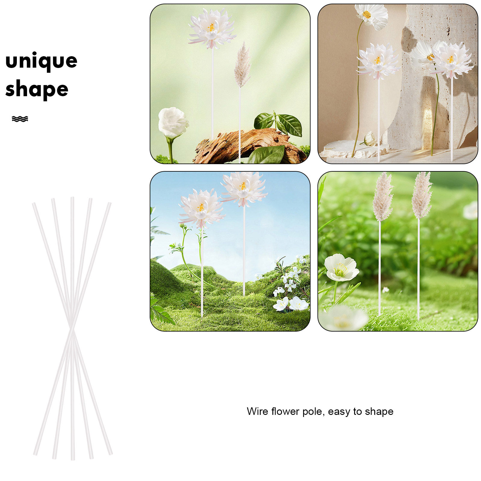 40 шт. железных флористических – обзор и цена Wire Stem Florist