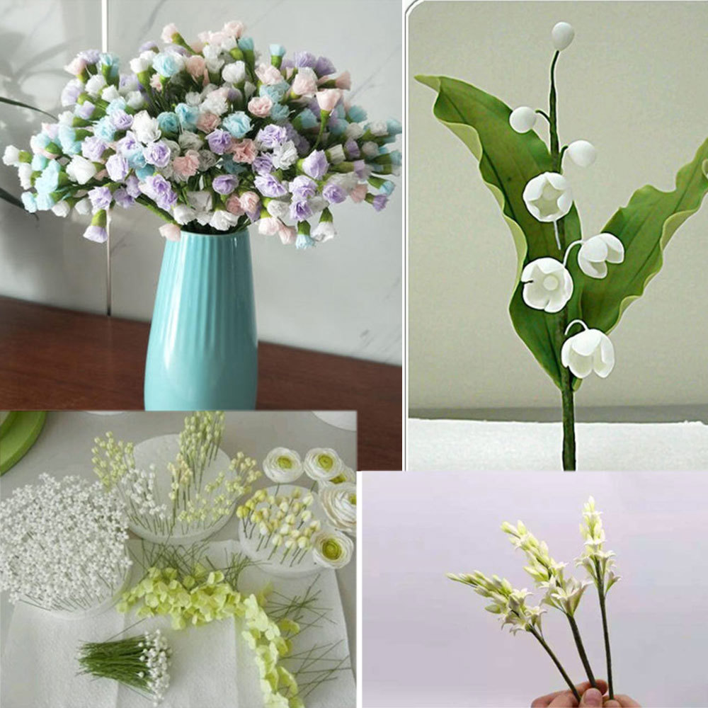 50 шт./лот 26 #   Цветочные ко – обзор и цена Wire Stem Florist