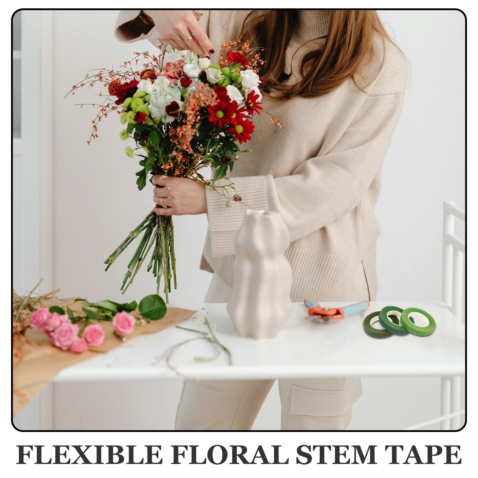 Набор из клейкой ленты и прово – обзор и цена Wire Stem Florist